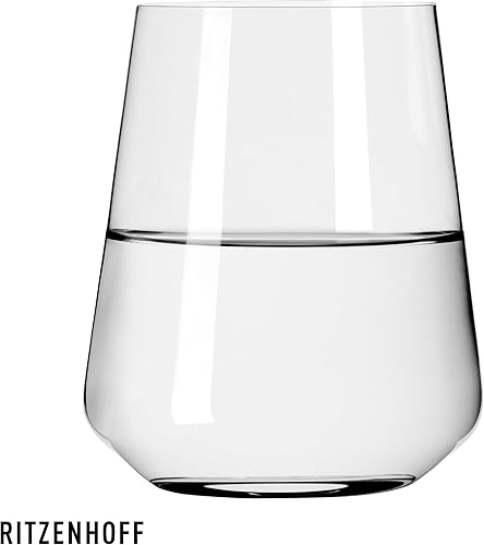 Ritzenhoff 6301003 Verre à eau 500 ml - Série Lichtweiss - 6 verres à boire en set cadeau, stylé - Made in Germany - Nail Gallerys