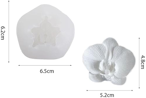 Moule à savon 3D en silicone en forme de rose, moule à bougie, moule à orchidée papillon, moule à gelée, bonbons, chocolat - Nail Gallerys