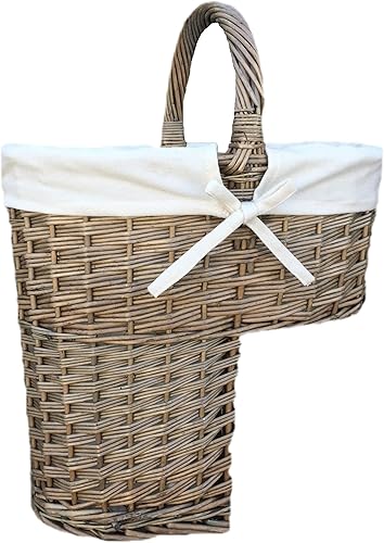 Panier d'escalier finition délavé antique avec doublure blanche - Nail Gallerys