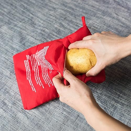 Sac Pomme de Terre,2 PCS Pochette pour Micro-Ondes Pomme de Terre Poche Lavable et Réutilisable Sac de Cuisson Micro Ondes de Pommes au Four Juste en 4 Minutes - Nail Gallerys
