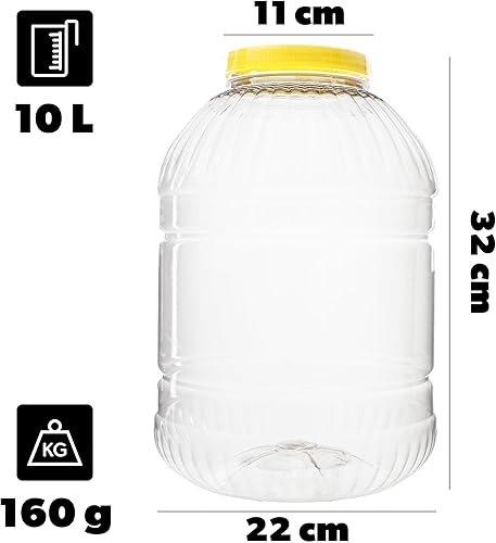 KADAX Boîte de conservation en plastique avec couvercle, récipient de conservation avec poignée, récipient en plastique pour aliments, boîte de rangement de cuisine, rond 3 l - Nail Gallerys
