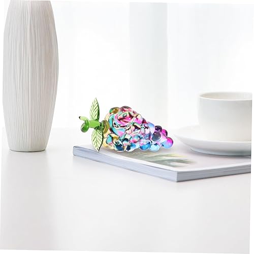 OSALADI Ornement Modèle Simulé Décoratif S Grappes Statue De Raisin Artificiel Statue De Fruit en Cristal Décor De Raisin De Table - Nail Gallerys