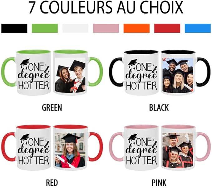 Uniquilling Mug Personnalisé Avec Photo et Texte Les 2 Côtés Tasse Personnalisée-Cadeau personnalisé pour Professeur Papa Maman Meilleur Ami Anniversaire-Plusieurs Polices et Couleurs-11Oz mumkb001 - Nail Gallerys