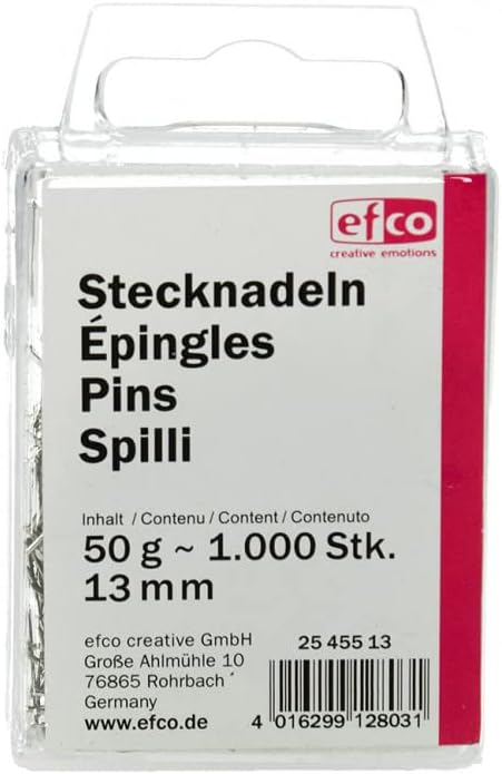 Epingles de 13 mm en fer nickelé pour paillettes - sequins, 50 gr - Nail Gallerys
