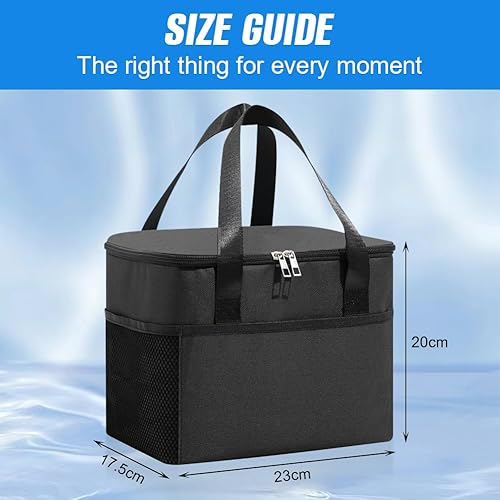 HOTUT Sac Isotherme Repas, 8L Sac Glaciere Isotherme Repas, Glaciere Souple Isotherme, Pliable, Étanche, Sac Glacière, Lunch Bag Isotherme pour Pique Nique, Barbecue, Camping, Voyage - Nail Gallerys