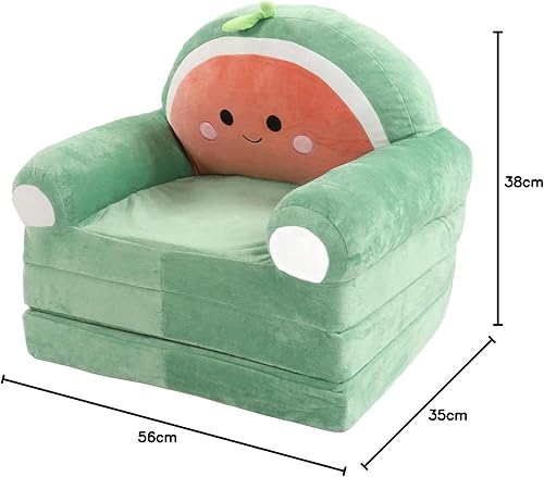 Adorable canapé Pliable pour Enfants, Fauteuil 2 en 1, Canapé-lit Convertible pour Enfants, pour Salon et Chambre à Coucher (Rose) - Nail Gallerys