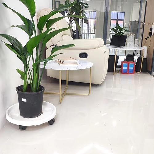 Lot de 2 tables basses en marbre - Table basse ronde - Blanc - Facile à monter - Nail Gallerys