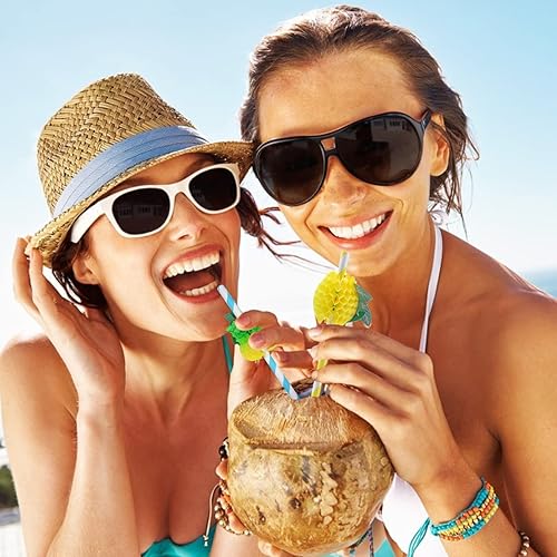 Lot de 105 décorations de cocktail - Couleurs mélangées - En papier - Pour boissons, mariage, été, fête, repas - Nail Gallerys