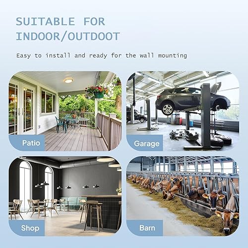 YAVYAV Ventilateur Mural Oscillant 55 Cm/65 Cm/75 Cm Avec 3 Vitesses, Tête Oscillante À 120 Degrés, Pour La Maison, Le Bureau, L'atelier, L'usine Et Le Sous-sol(75cm/30in) - Nail Gallerys