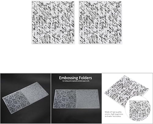 Dossiers de gaufrage 2 pièces, modèle de Scrapbooking concave-convexe pour la fabrication de cartes carte de décoration d'album photo, 15x15 cm(#3) - Nail Gallerys
