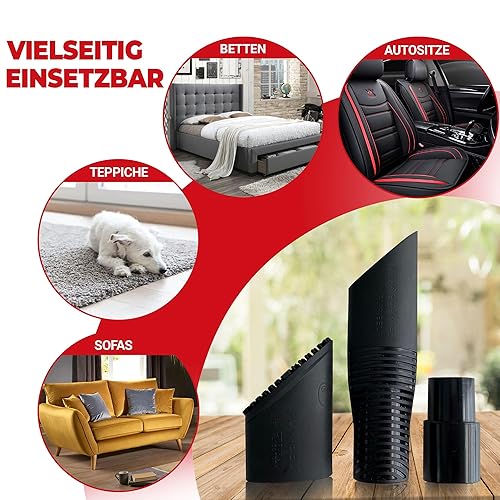 FUR-EEL COMBO 1,1xFang, 1xFUR-EEL PRO,Embout d'aspirateur professionnel pour nettoyer les voitures et les tapis,Brosse aspirateur pour enlever efficacement les poils d'animaux et le sable - Nail Gallerys