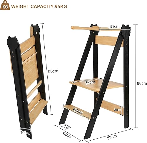 Tour D’Apprentissage/D’Observation Montessori Kitchen Helper,D,Blanc - Nail Gallerys