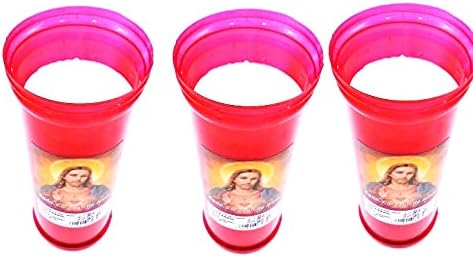 3 cœurs en jésus. bougie rouge de l'église bougie religieuse Jésus Christ chrétien . Dieu . Visites à l'Église - Nail Gallerys