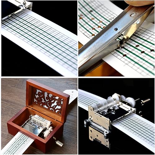 30 Feuilles 15 Notes Bandes Vierges de BoîTe à Musique Bricolage Feuille de Musique à Manivelle Vierge Feuille de Musique PerforéE Bande Artisanat Amateurs de Musiciens Cadeaux - Nail Gallerys