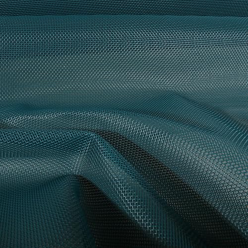 Craftine Toile Transat Grille extérieure textilène Unie Bleu pétrole - par 50 cm - Nail Gallerys