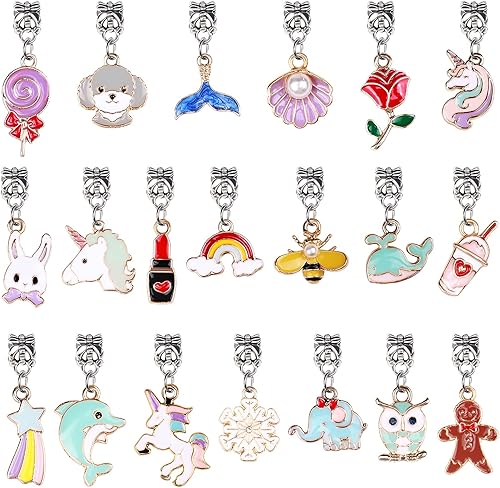 Tacobear 108Pièce Bricolage Bracelet Charms Kit Fabrication Bracelet Enfants Fille Faire Breloques Bracelet DIY Bijoux Kit Création Bijoux Cadeau pour Fille 4 5 6 7 8 9 10 Ans - Nail Gallerys