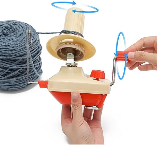 Joyzan Enrouleur de balles Fil, Rouleau à Tricoter Main Fil Fibre Laine Support d'enrouleur Boule Accessoires Couture Pince Table Broche Manuelle Utilisation la Maison Manuel Winder Balle Titulaire - Nail Gallerys