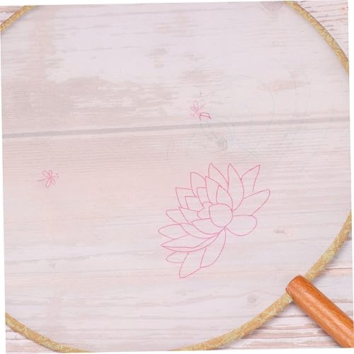 EPIGEIST Kit De Fabrication De Ventilateur Soie Brodé pour Débutants Matériaux Artisanat Fait Main Accessoires Lotus - Nail Gallerys