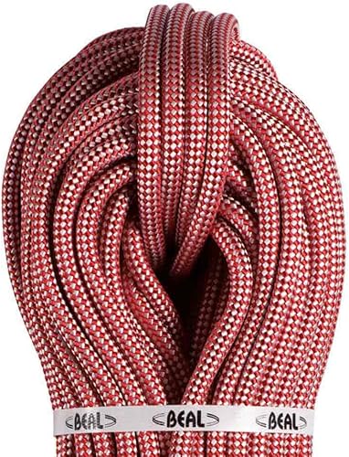 Beal 11 mm - Corde Statique en Polyamide pour Applications industrielles, travaux en Hauteur, éoliennes, opérations de Sauvetage - Rouge - Nail Gallerys