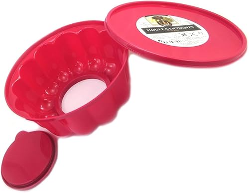 Les Trésors De Lily [P8912 - Moule entremet 'Coloriage' Rouge (1.5L) - 21x9 cm - Nail Gallerys