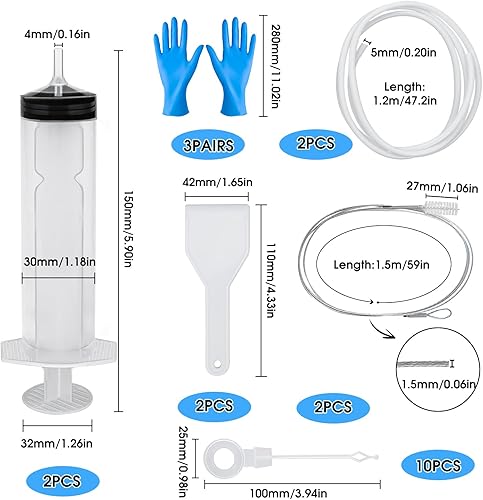 Kit d'Outil de Nettoyage de Réfrigérateur Brosse de Nettoyage De Trou De Vidange pour Réfrigérateur Réutilisable Outil de Nettoyage Bouchons de Trou pour Cuisine 21pcs - Nail Gallerys
