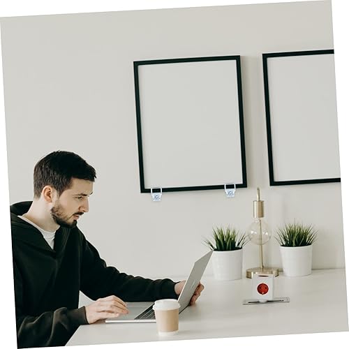 SHINEOFI Lot De 50 Crochets En Alliage D'Aluminium Pour Suspendre Des Cadres Des Tableaux Des Photos Des Tableaux Des Photos Des Tableaux Des Photos Argentés - Nail Gallerys