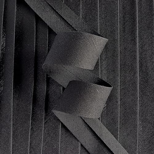 Ruban de biais marron de 25 mm de large – pré-plié – Polycoton – 10 mètres - Nail Gallerys