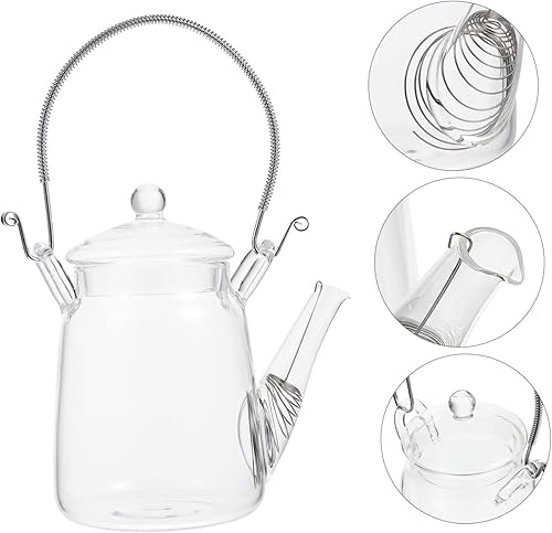 Zerodeko Bouilloire Avec Couvercle Récipient Transparent Pour Thé Chaud Et Froid Pour Boissons Maison Et Pratique à Transporter - Nail Gallerys