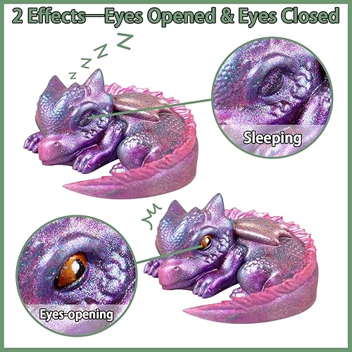 Moules en silicone en forme de bébé dragon endormi et éclosion dans un œuf pour décoration de la maison - Nail Gallerys