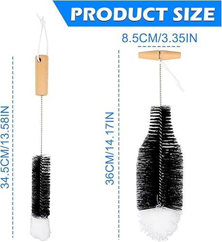 2 Pièces Goupillon Bouteille Brosse Ecouvillon pour Bébé Biberon Tasses Bouteille - Nail Gallerys