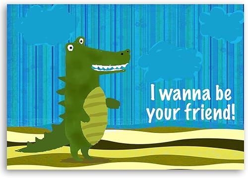 Feeby Impression sur Toile Intissee Dessin animé Animaux Pour les enfants Graphiques 120x80 cm Art Image Deco Artistique Salon Esthétique Arbre Oiseaux colorés sur une branche multicolore - Nail Gallerys