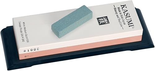 Kasumi Set de 2 Pierres à aiguiser K11 + K12 Grains 240/1000 et 3000/8000 - Nail Gallerys