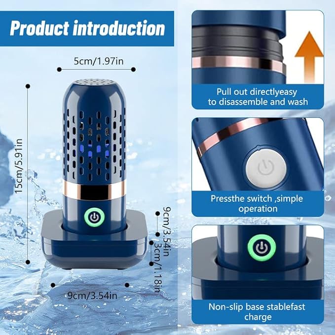 Machine à Laver pour Fruits et Légumes, 3000mAh IPX7 Appareil de Nettoyage de Fruits Machine de Nettoyage de Légumes sans Fil pour Fruits et Légumes avec Sac en Filet, pour Fruits Légumes Viande - Nail Gallerys