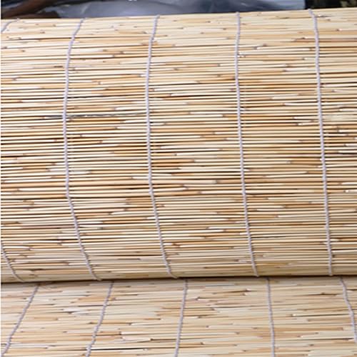 SHEFERT Stores en Bambou Tissés à la Main,Rideau de Roseau Translucide,Stores À Rouleau Naturel,pour Intérieur/Extérieur/Balcon/Tonnelle/Salon de thé,Montage au Plafond ou au Mur (W70xH180cm/28x71in) - Nail Gallerys