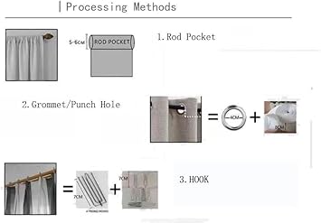KnSam Rideaux Voilages Fuchsia Passe Tringle, Rideau Couleur Unie, 2 Panneaux, 264 x 213cm (1 Panneau: 132 x 213cm) - Nail Gallerys
