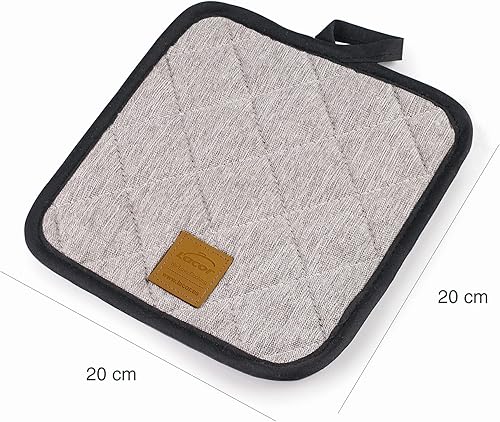 Lacor - 60046 - Four à Gants Lima Collection, Résistant à la Chaleur, Sangle Suspendue, 20 x 20 cm, Gris marbré - Nail Gallerys