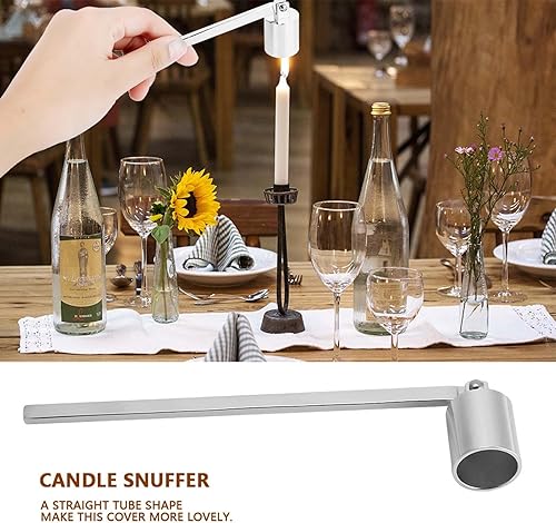 Hztyyier Eteignoir Bougie en Acier Inoxydable Long, Eteignoir Bougie pour éteindre en Toute sécurité éteindre la Bougie mèches Flamme(Or Rose) - Nail Gallerys