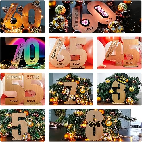 Giftota - 2023 Carte Anniversaire 30 Ans Bois - Carte de Voeux de Message - Idée Cadeau Créative - Bois decoration - pour Le Mariage, Anniversaire, Fête, Homme, Femme - 1993-2023(30th) - Nail Gallerys