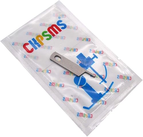 CKPSMS Marque -1SET#127734001+X05007001 Couteau supérieur et inférieur compatible avec/remplacement pour Brother Marque 523 524 525 526 546 Marque Viking 234 435 530 535D (couteau supérieur + - Nail Gallerys