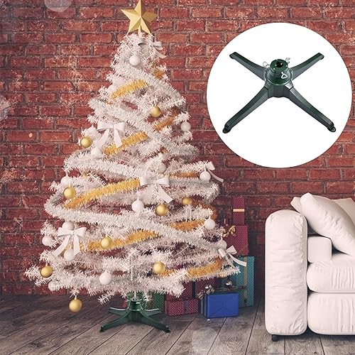 Yiida Support rotatif pour sapin de Noël - Pour arbre artificiel jusqu'à 9,8 m de haut - Pied rotatif électrique à 360 degrés - Réglable - Nail Gallerys