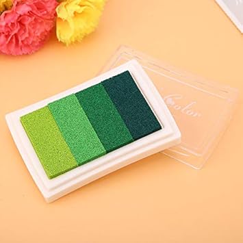 HEEPDD Tampon encreur, Lsushine Craft Tampon encreur Partenaire DIY Couleur Tampon encreur pour Tampon en Caoutchouc Scrapbook Décoration[Gradient Purple] Coussins encreurs - Nail Gallerys