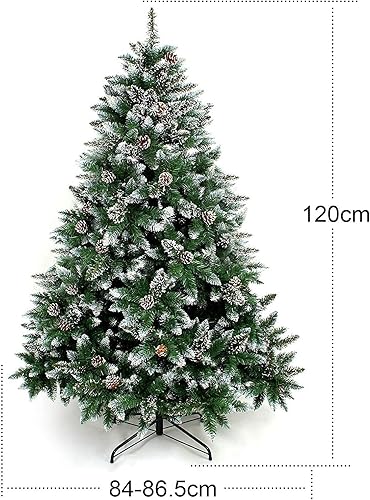 Yorbay Sapin de Noël Artificiel avec Support de Fer 120cm - 240cm Sapin Artificiel pour Décoration Noël (180cm) - Nail Gallerys