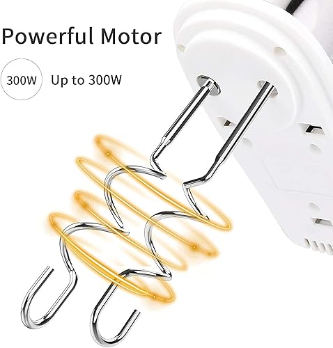 Keenstone Batteur à main électrique, mélangeur à main à plusieurs vitesses avec batteurs/crochets pétrisseurs/fouet, Turbo et bouton d'éjection KEENSTONE-B-1 - Nail Gallerys