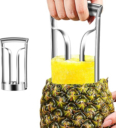 Besreey Désqueineuse À Ananas - Coupe-Fruits Multifonction - Outil En Acier Inoxydable 2 En 1 Pour Découper Mangue, Poivron, Ananas, Pastèque - Nail Gallerys