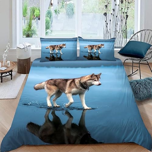 AKATIE Housse de Couette 220x240 Ado Adulte Parure de Lit Pieuvre Poulpe Bleu Océan Housse de Couette en Microfibre Hypoallergique Ensemble de Literie avec 2 Taies d'oreiller - Nail Gallerys