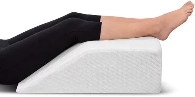 Coussin de levage de jambe pour dormir après une chirurgie, coussin en mousse pour les jambes et les genoux, améliore la circulation sanguine, comprend une housse amovible - Nail Gallerys