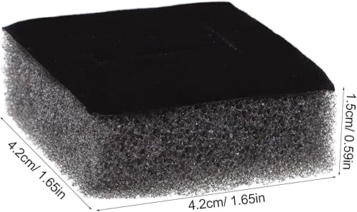 CLISPEED Boîte De 20 Pièces doublure de boîte à bijoux insert de bague petit anneau boucle d'oreille bloc d'affichage doublures beige inserts pour boîtes à bijoux porte-éponge à bijoux Noir - Nail Gallerys