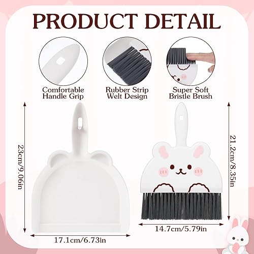 Ouligay Balai de table avec pelle, balayette et pelle, mini pelle et balayette, ensemble de pelle et balayette, ensemble de balai et pelle pour la maison, le bureau, l'école et le nettoyage des - Nail Gallerys