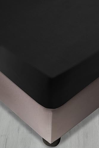 ABAKUHAUS Drap-Housse en Microfibre, Drap de lit élastique de Couleur Unie en Microfibre 100% Super Douce Literie écologique avec Poche Profonde Accent pour la Chambre à Coucher, 140 x 200 cm, Gris - Nail Gallerys