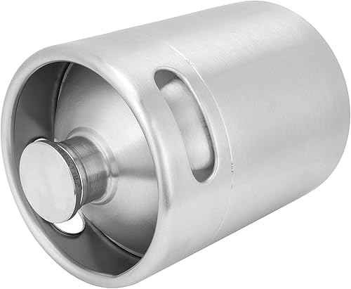 Mini Fût de Bière en Acier Inoxydable 2L avec Couvercle en Spirale pour Accessoire de Brassage à Domicile - Nail Gallerys